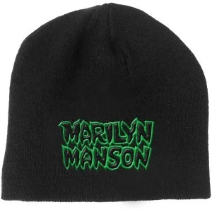 Marilyn Manson - Logo Mens Beanie Hat - Black