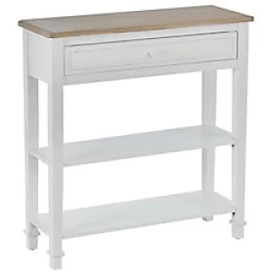 Homcom Retro Hallway Table with 2 Shelves 756 x 80.5 x 805 mm