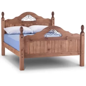 Corona Scroll Bed Frame Brown