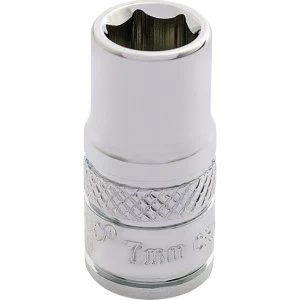 Draper 1/4" Drive Polished Finish Hexagon Socket Metric 1/4" 7mm