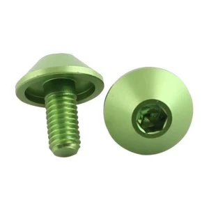 ETC Alloy Bolts Coloured Socket Head (4) M5 x 15mm Green