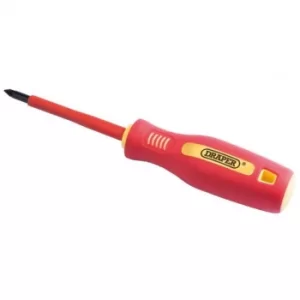 Draper No: 1 x 80mm Fully Insulated Soft Grip Cross Slot Screwdriver. (Sold Loose)