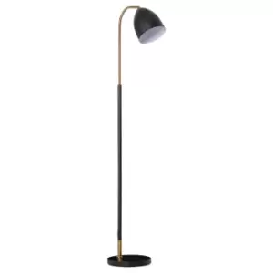 Homcom Arc Floor Lamp Reading Light Gold