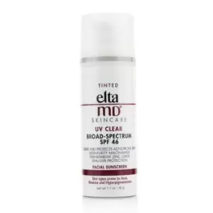 EltaMDUV Clear Facial Sunscreen SPF 46 - For Skin Types Prone To Acne, Rosacea & Hyperpigmentation - Tinted 48g/1.7oz