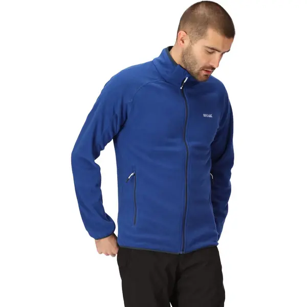 Regatta Mens Hadfield Full Zip Micro Fleece Jacket 3XL - Chest 49-51' (124.5-129.5cm) New Royal RMA502-Z8B-3XL