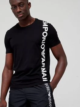 Emporio Armani Classic Logo Swim T-Shirt - Black Size M Men