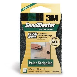 3M Sandblaster TM Dual Angle Sanding Sponge - Coarse 60