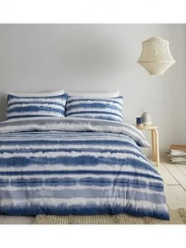 Catherine Lansfield Tie Dye Seersucker Duvet Cover Set