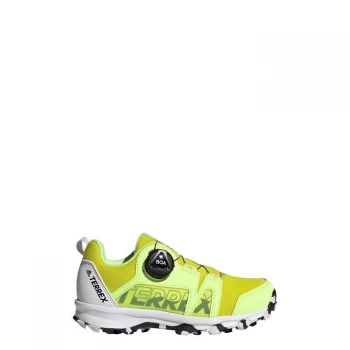 adidas Terrex Boa Hiking Shoes Kids - Acid Yellow / Core Black / Clo