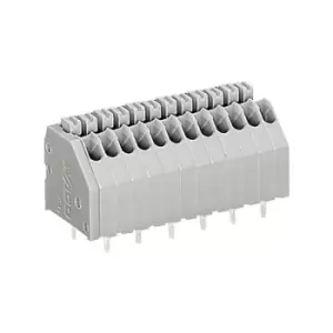 Wago 250-406. Terminal Block, Wire To Brd, 6Pos, 20Awg