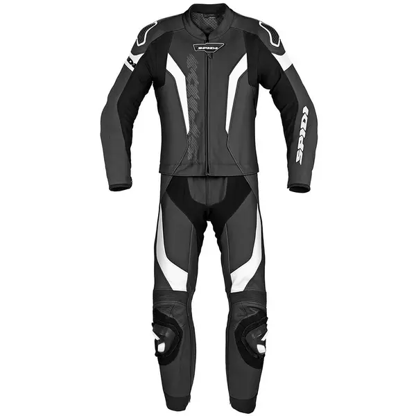 Spidi Laser Touring Short Two Piece Racing Suit White Black 50