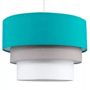 Aztec Pyramid Teal Pendant Shade