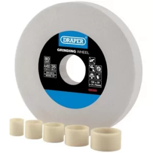 Draper White Aluminium Oxide Bench Grinding Wheel 80G (150mm x 20mm)