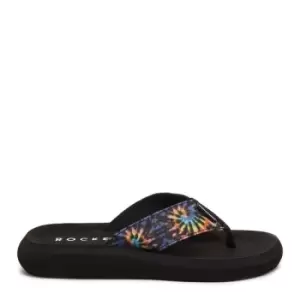 Rocket Dog Spotlight Black Tie Dye Flip Flop