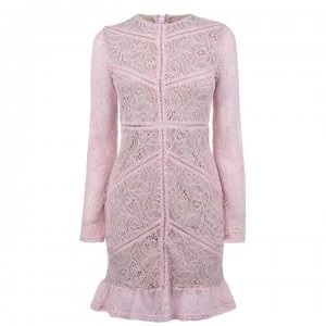 Bardot Party Dress - Pink