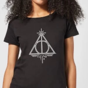 Harry Potter Deathly Hallows Womens T-Shirt - Black - 4XL - Black