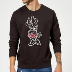 Disney Mini Mouse Line Art Sweatshirt - Black - S