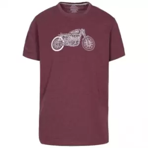 Trespass Mens Motorbike T-Shirt (XS) (Prune Marl)