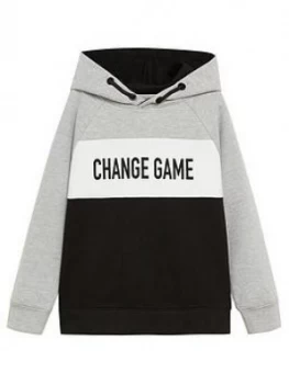 Mango Boys Change Game Hooded Top - Grey, Size 11-12 Years