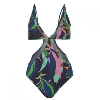 Ted Baker Ted Super V Mesh Swimsuit - NAVY