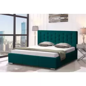 Envisage Trade - Pinia Upholstered Beds - Plush Velvet, King Size Frame, Green - Green