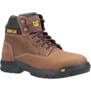 Caterpillar Mens Median S3 Lace Up Leather Safety Boot (9 UK) (Brown)