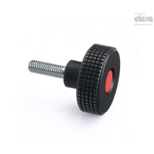 ELESA Diamond knurled knob-MBT.60 P-M10X50-C17 Green