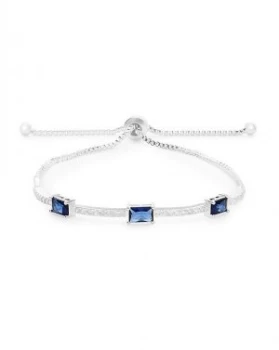 Jon Richard Silver Blue Pave Toggle