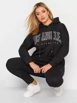 Yours Logo Hoody Sweatshirt - Black, Size 18, Women