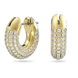 Dextera Hoop Pav White Gold-tone Plated Earrings 5636530