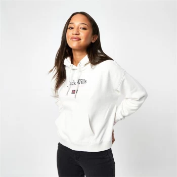 Jack Wills Stella Boxy Hoodie - Vintage White