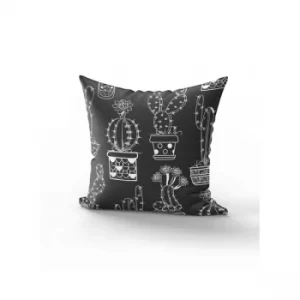 YST0247 Black White Cushion Cover