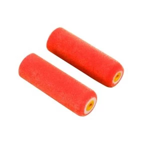 Wickes Flock Short Pile Roller Sleeve 4" - Pack of 2