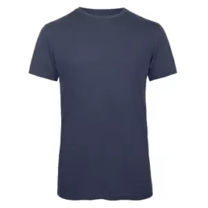 B&C Mens Favourite Short Sleeve Triblend T-Shirt (M) (Heather Navy)