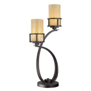 2 Light Table Lamp Imperial Bronze, E27