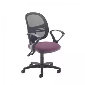 Jota Mesh medium back operators chair with fixed arms - Bridgetown