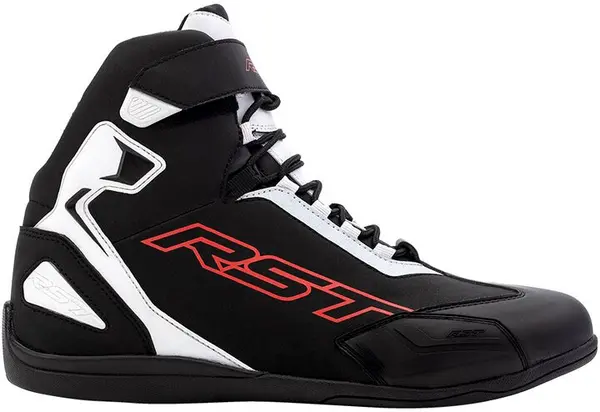 RST Sabre Moto Shoe Mens Ce Boot Black White Red 46