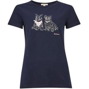 Barbour Womens Highlands Tee Navy 18