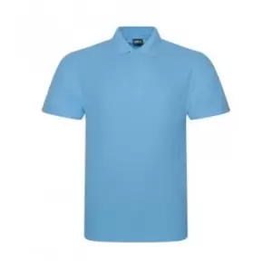 PRO RTX Mens Pro Pique Polo Shirt (M) (Sky Blue)