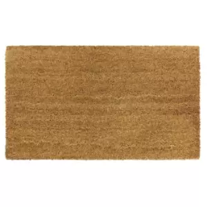 JVL Manor Plain Latex Coir Doormat, 40x70cm