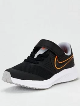 Nike Childrens Star Runner 2 Trainers - Black/Orange, Size 11