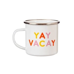 Sass & Belle Yay Vacay Enamel Mug