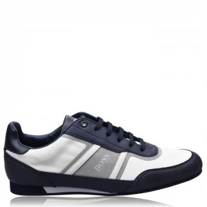 Hugo Boss Lighter Low Nylon Synthetic Trainers White/Navy 460 Men