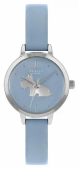 Radley Womens Baby Blue Leather Strap Blue Dial RY21255A Watch