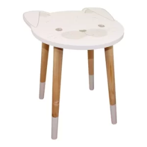 Baby Bear Wooden Side Table, Rabbit Design