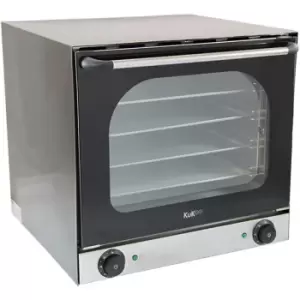 Kukoo - Electric Convection Oven / Twin Fan-Assisted 4 Trays Aluminium / - Black