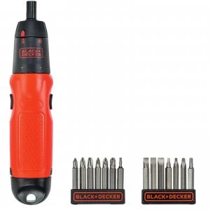 Black and Decker 19 Piece 6V Cordless Screwdriver Set