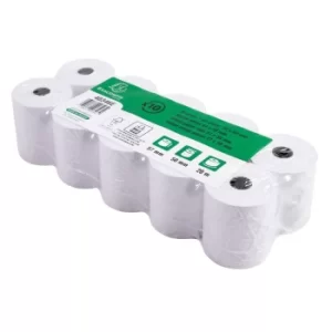 Exacompta Receipt Rolls 1ply 60g 57x50, 5 Sets of 10 Rolls