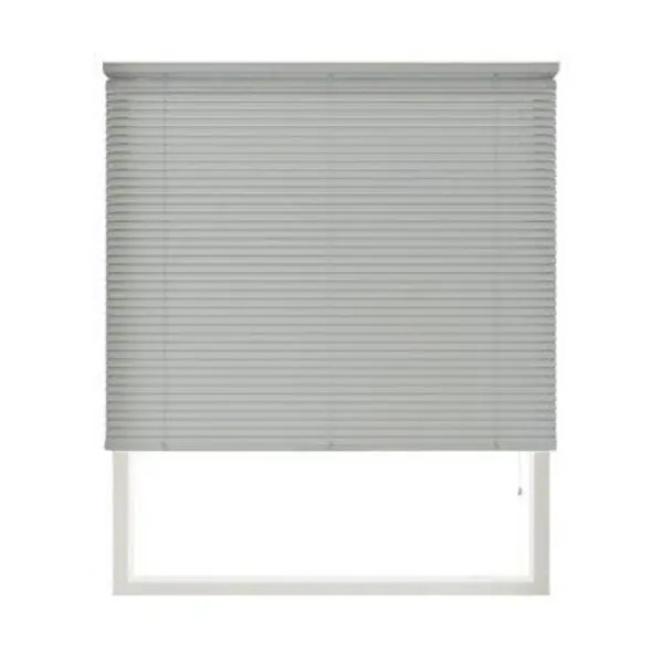 New Edge Blinds 152Cm Drop&#44; 25Mm Slat Pvc Venetian Blind 105Cm Grey 105GPVC