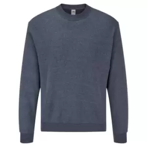 Fruit Of The Loom Mens Set-In BelcoroA Yarn Sweatshirt (XL) (Heather Navy)